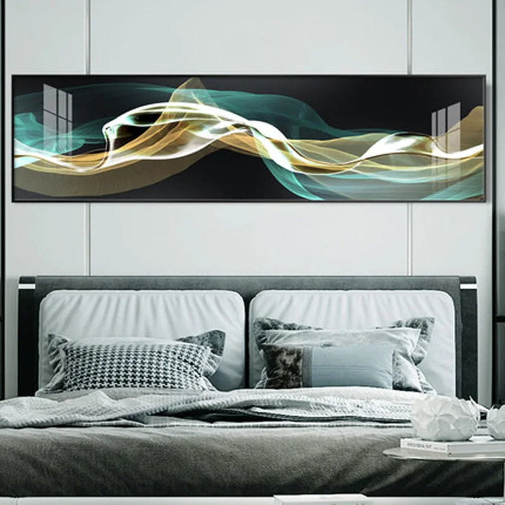 Fließende Vibes Abstrakte Wandkunst Fine Art Leinwanddrucke Breitformatbilder Für das Wohnzimmer Über Sofa Bilder Für Über das Bett