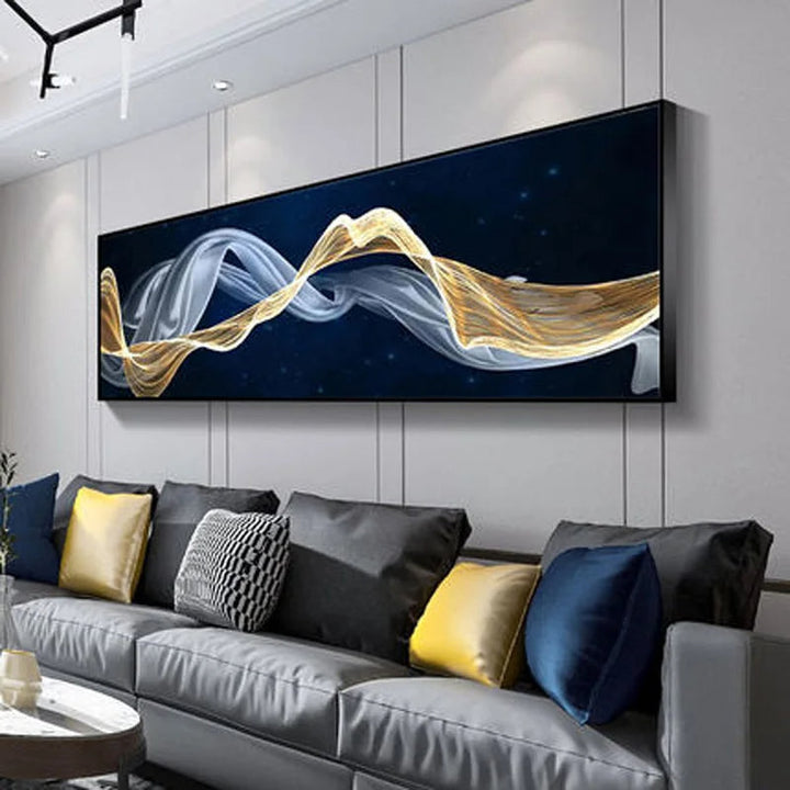 Fließende Vibes Abstrakte Wandkunst Fine Art Leinwanddrucke Breitformatbilder Für das Wohnzimmer Über Sofa Bilder Für Über das Bett