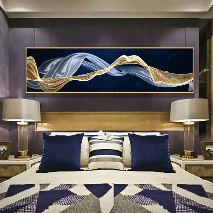 Fließende Vibes Abstrakte Wandkunst Fine Art Leinwanddrucke Breitformatbilder Für das Wohnzimmer Über Sofa Bilder Für Über das Bett