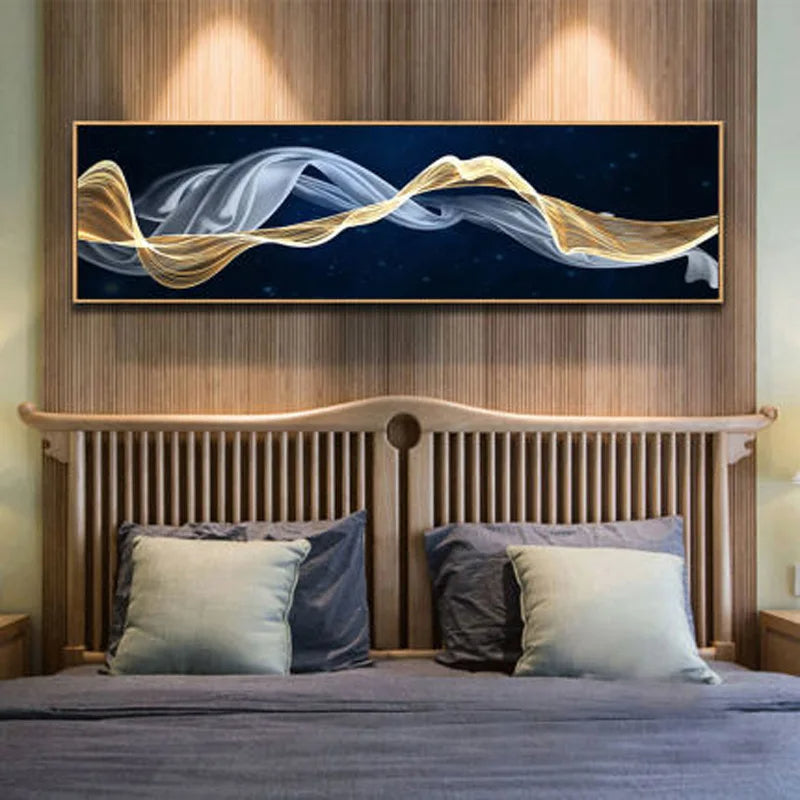 Fließende Vibes Abstrakte Wandkunst Fine Art Leinwanddrucke Breitformatbilder Für das Wohnzimmer Über Sofa Bilder Für Über das Bett