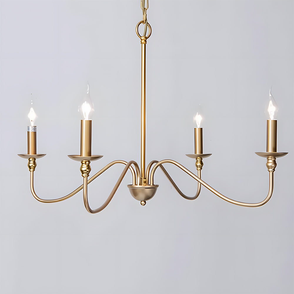 Schwarze Kerzen-Lüster Licht – Deckenlampe für Wohn- & Esszimmer | Karnz