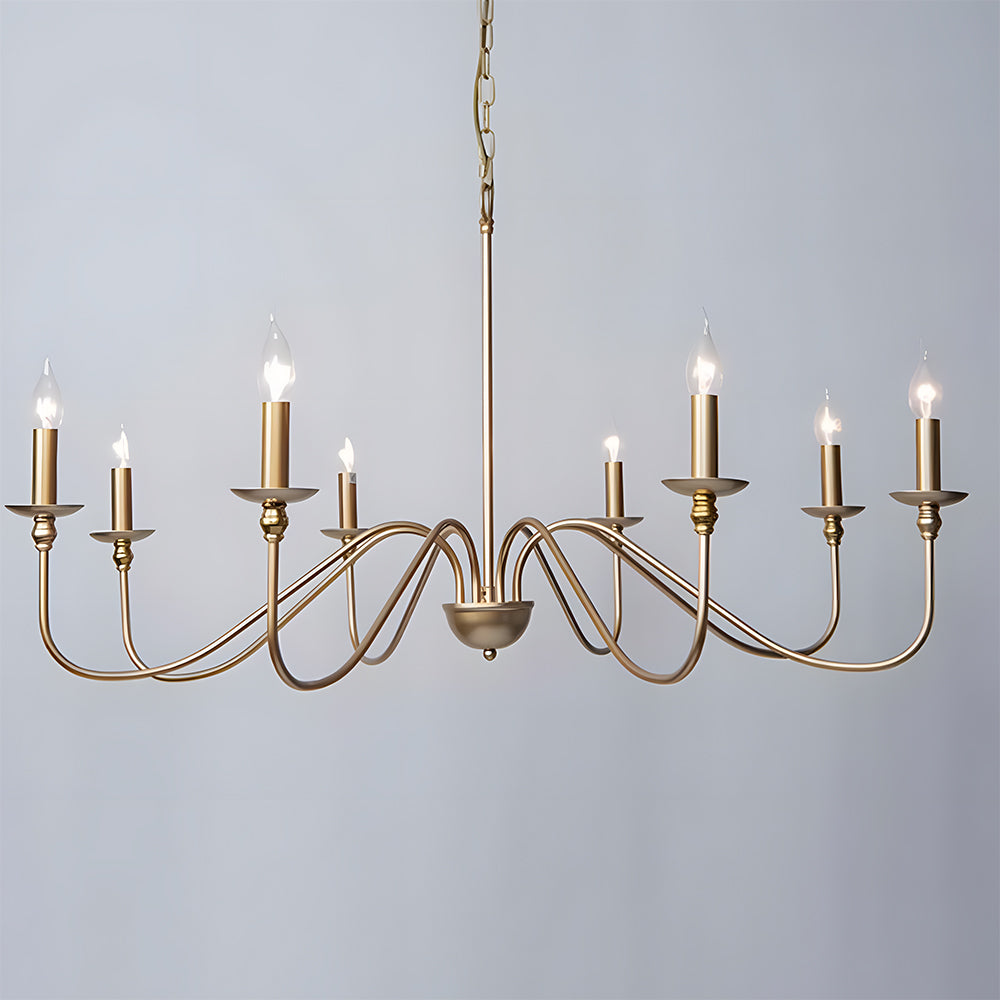 Schwarze Kerzen-Lüster Licht – Deckenlampe für Wohn- & Esszimmer | Karnz