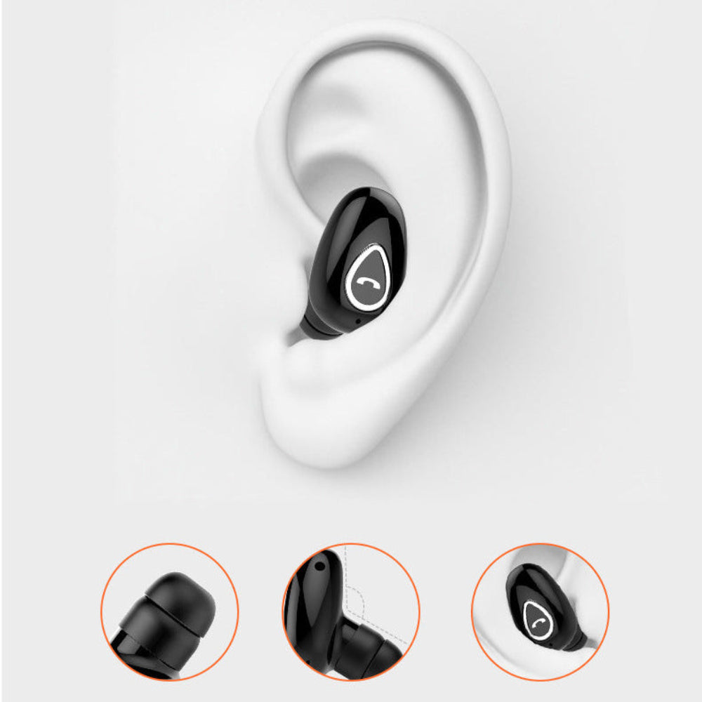 Kabelloser Bluetooth-Ohrhörer, Mini-Kopfhörer, unsichtbar, Einzelohr