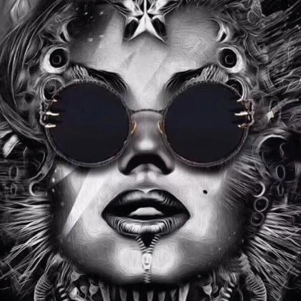 Skull Claw Runde Sonnenbrillen | Karnz