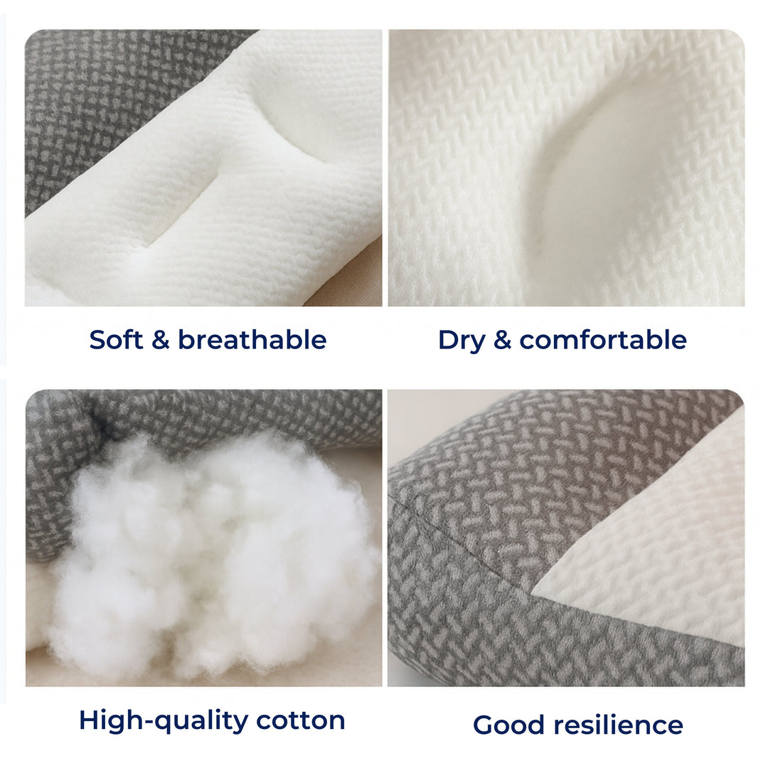 SpineEase | Orthopädisches Kissen für den Nacken – Schmerzauflösung – Atmungsaktiver Memory-Schaum – Für Seiten-Schläfer & Alle Schlafpositionen Karnz