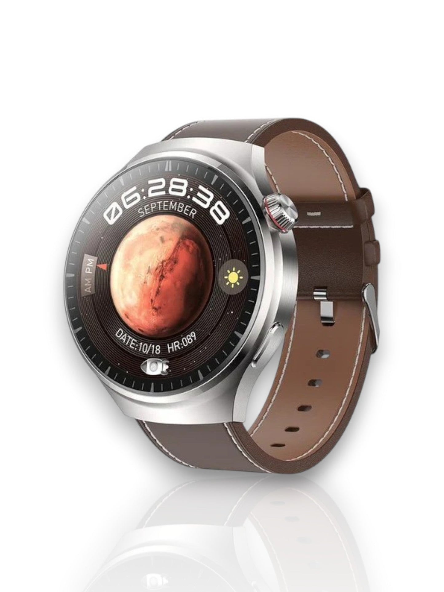 Slim Sportuhr mit Aktivitätsmonitor – Wasserdichte Bluetooth-Uhr für Damen und Herren | Karnz