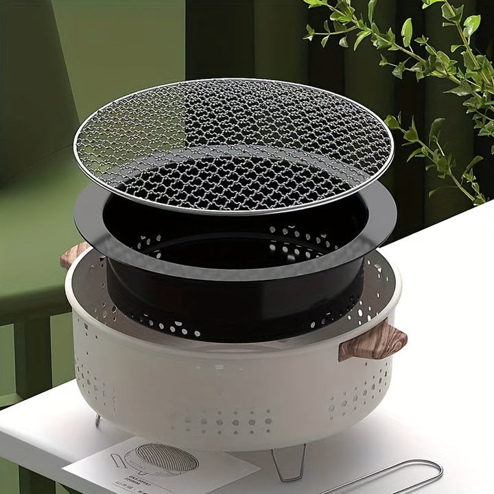 Rauchfreier Grill Pro – Tragbarer rauchfreier Elektrogrill für den Außenbereich | Karnz