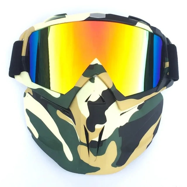 Schneeninja-Maske mit Schutzbrille