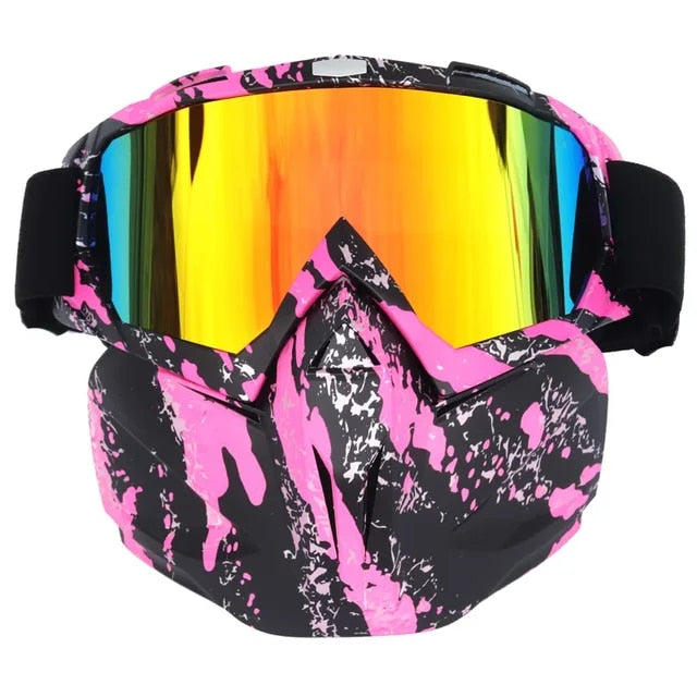 Schneeninja-Maske mit Schutzbrille