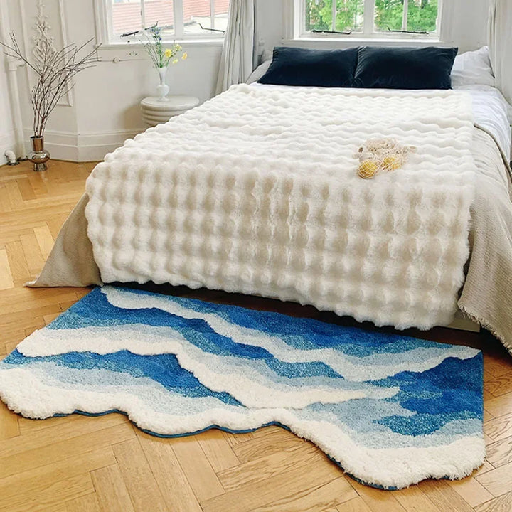 Soft Surf Anti-Rutsch Plüsch Wellen Teppich | Karnz