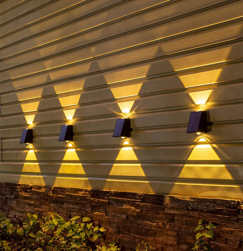 NovaLicht Solar Wandleuchte mit automatischer LED-Außenbeleuchtung | Karnz