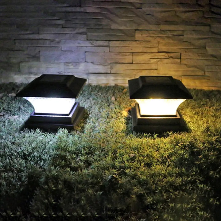 Solar LED Außenlampe - LumiPillar, energieeffiziente Beleuchtung für Garten, Auffahrt oder Terrasse | Karnz