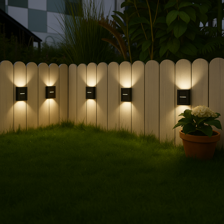 Karnz | SolarGlow Luxe Solar-Wandlampen – Kabellos, Stilvoll & Bereit Für Hitze Abende