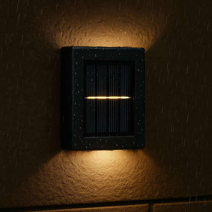 Karnz | SolarGlow Luxe Solar-Wandlampen – Kabellos, Stilvoll & Bereit Für Hitze Abende