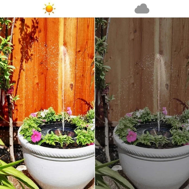 Karnz | Solarbetriebenen Vogelbrunnen mit Lichtern