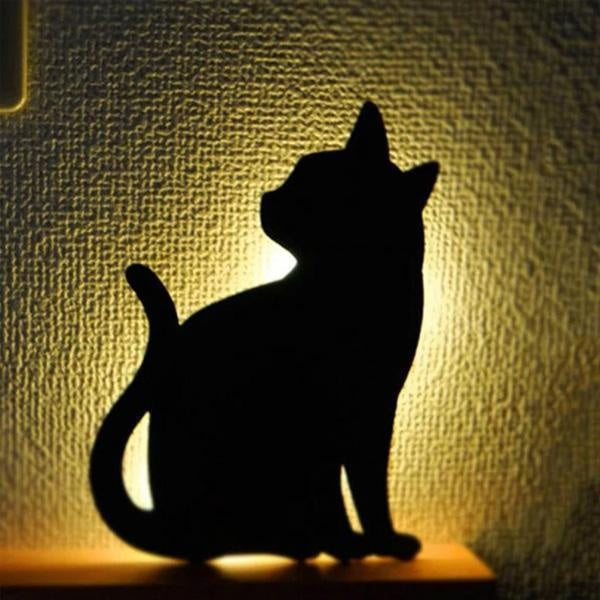 Geräuschaktivierte Katzen-Nachtlampe | Karnz
