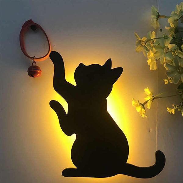 Geräuschaktivierte Katzen-Nachtlampe | Karnz