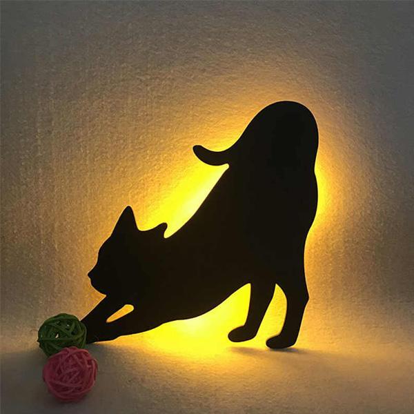 Geräuschaktivierte Katzen-Nachtlampe | Karnz