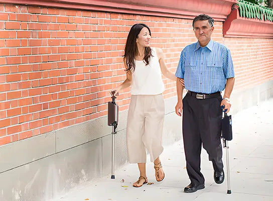 SitWalk Faltgehstock – Gehstock mit Sitzfunktion und ergonomischem Griff | Karnz