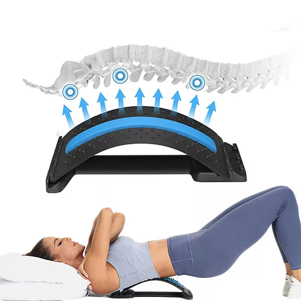 SpineEase | Verstellbare Rückenstrecker & Lendenakupressur-Massager für sofortige Schmerzlinderung | Karnz