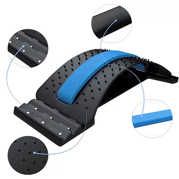SpineEase | Verstellbare Rückenstrecker & Lendenakupressur-Massager für sofortige Schmerzlinderung | Karnz