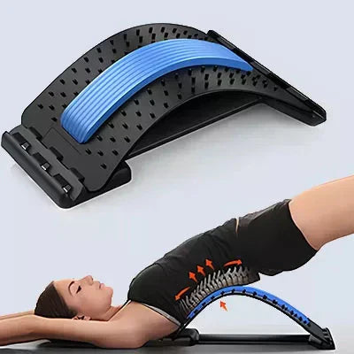 SpineEase | Verstellbare Rückenstrecker & Lendenakupressur-Massager für sofortige Schmerzlinderung | Karnz