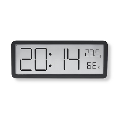 Digitale LED-Wanduhr – Großes Display mit Temperatur und Luftfeuchtigkeit | Karnz