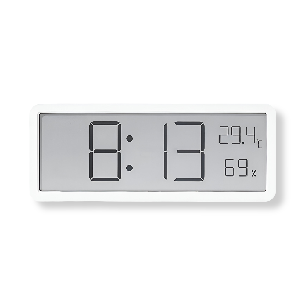Digitale LED-Wanduhr – Großes Display mit Temperatur- und Luftfeuchtigkeitsanzeige