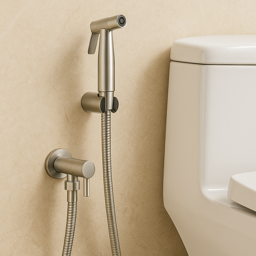 Edelstahl Bidet Sprayer AquaNova – Hygienische Toilettendusche mit Wandhalterung | Karnz
