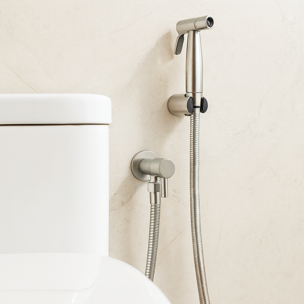Edelstahl Bidet Sprayer AquaNova – Hygienische Toilettendusche mit Wandhalterung | Karnz
