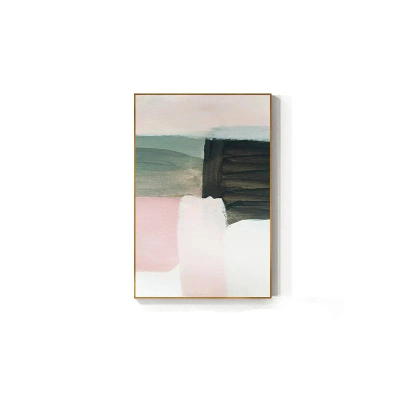 Subtile Schattierungen von Pink und Blau Aquarell Abstract Wandkunst Fine Art Leinwanddrucke für modernes Apartment Wohnzimmer Schlafzimmer Kunst für zeitgenössische Innenräume