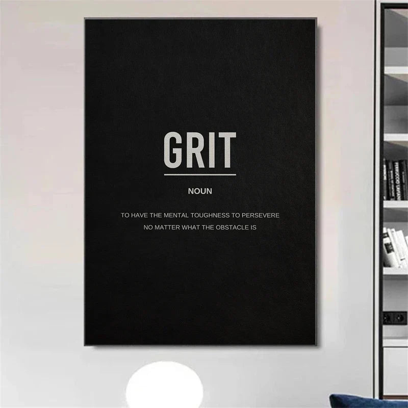 Erfolgsdefinition Poster Schwarz und Weiß Wandkunst Fine Art Canvas Drucke Motivations tägliche Mantra Bilder für Wohnzimmer Schlafzimmer Arbeitszimmer Wanddekoration