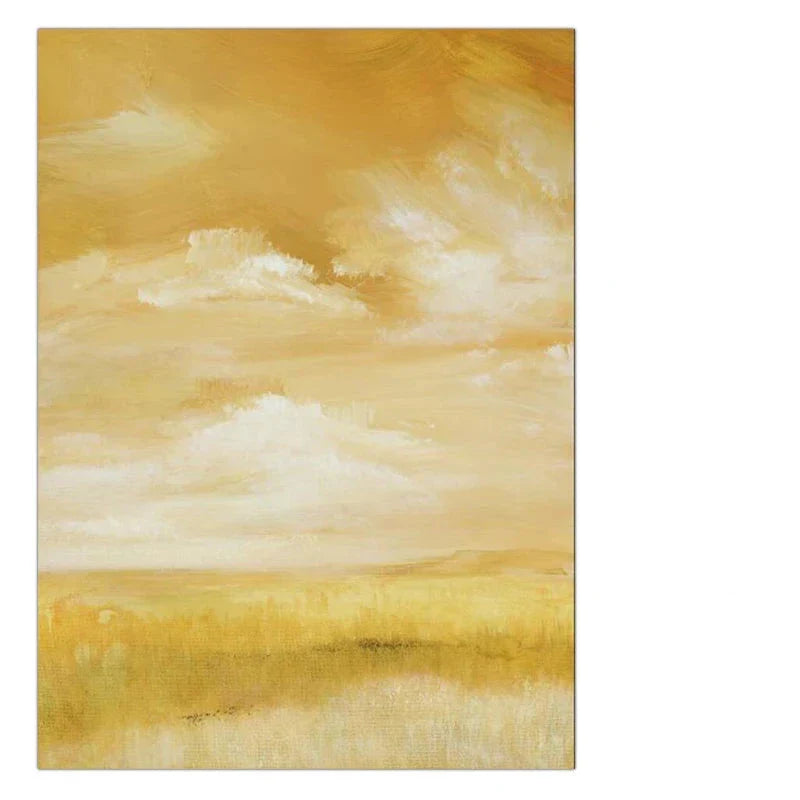 Sommer Gelbe Felder Landschaft Wandkunst Fine Art Leinwanddrucke Farbige Bilder Für Wohnzimmer Schlafzimmer Zeitgenössische Büromöbel Dekor