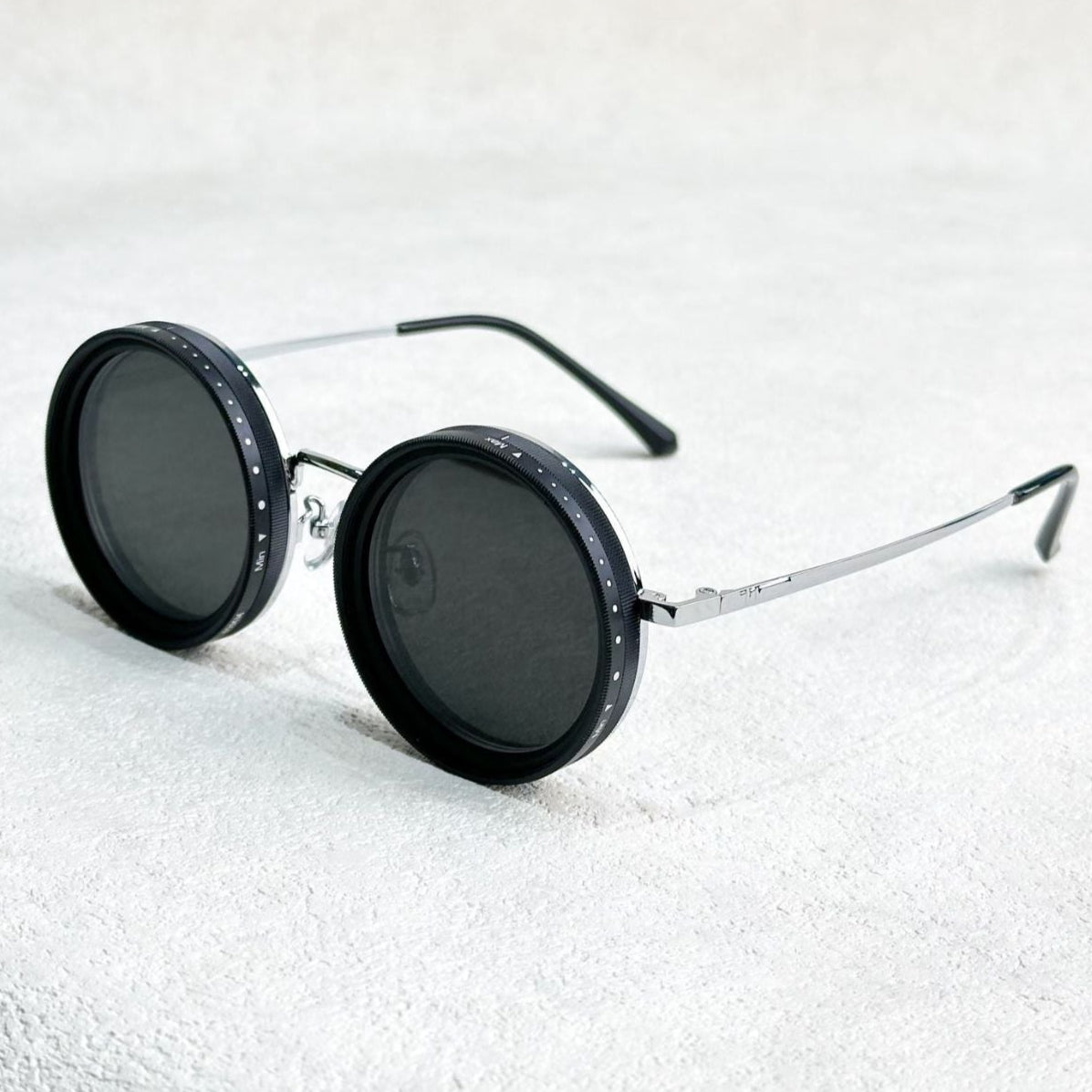 VisionRound Polarisierte Sonnenbrille – Unisex Retro-Design mit verstellbarem Lichtfilter | Karnz