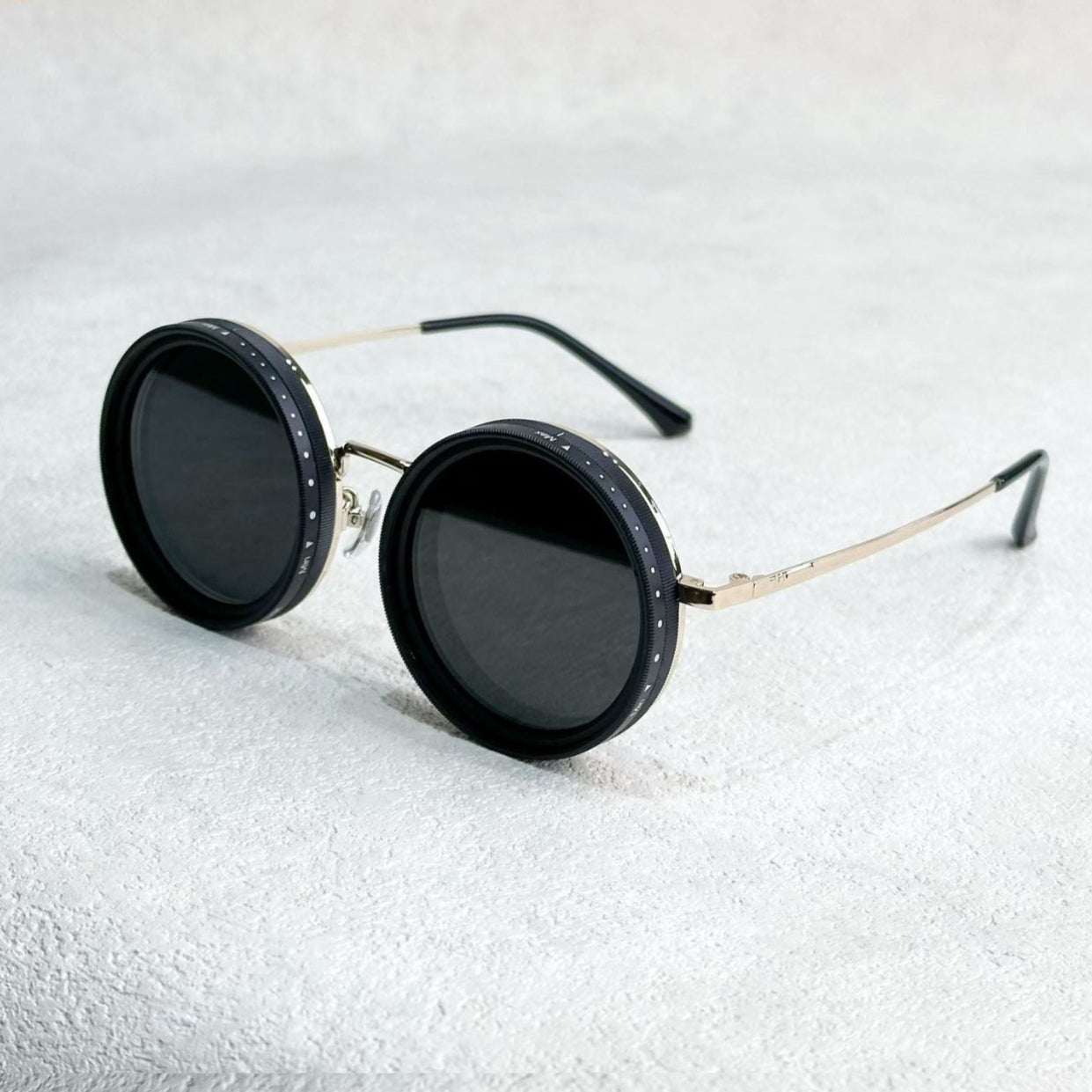 VisionRound Polarisierte Sonnenbrille – Unisex Retro-Design mit verstellbarem Lichtfilter | Karnz