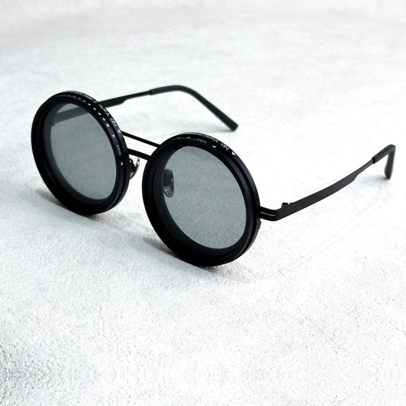 VisionRound Polarisierte Sonnenbrille – Unisex Retro-Design mit verstellbarem Lichtfilter | Karnz