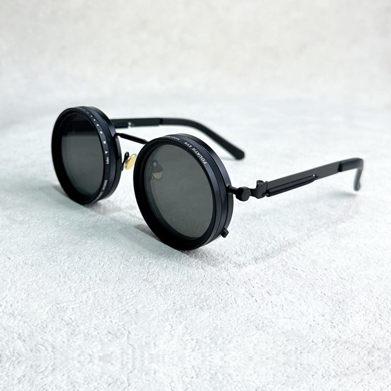 VisionRound Polarisierte Sonnenbrille – Unisex Retro-Design mit verstellbarem Lichtfilter | Karnz