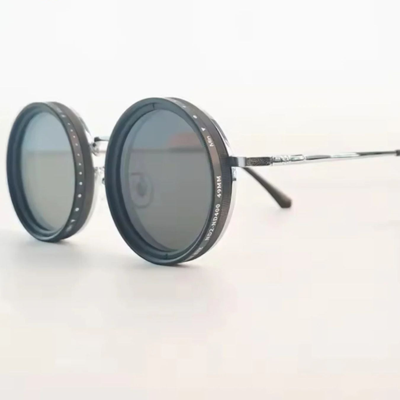 VisionRound Polarisierte Sonnenbrille – Unisex Retro-Design mit verstellbarem Lichtfilter | Karnz