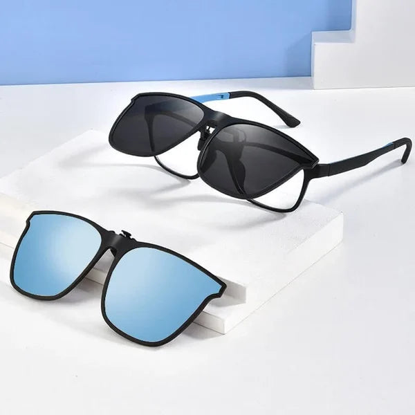 Clip-On Sonnenbrillen mit polarisierten Gläsern und UV400-Schutz | Karnz