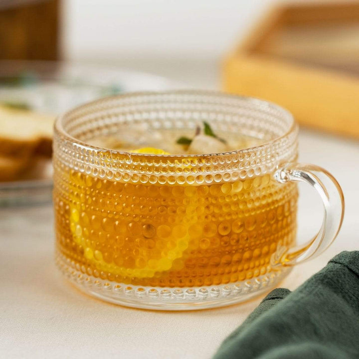 Sonnenblume - Goldene Linien Prägung Teetasse Schüssel