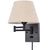Schwenkbare Wandlampe mit Stoffschirm - Verstellbare LED-Wandlampe für Schlafzimmer & Wohnzimmer | Karnz
