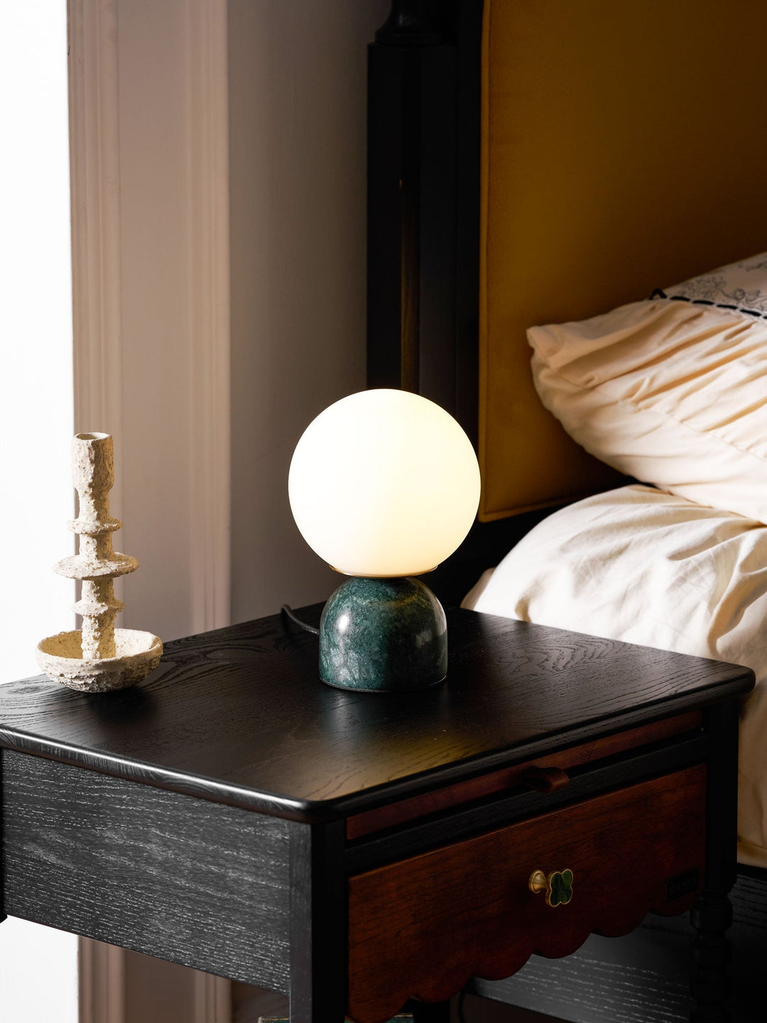 Marmor Orb Tischlampe | Karnz