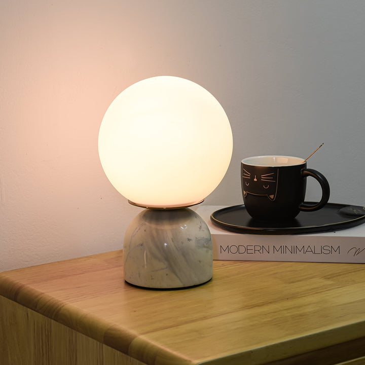 Marmor Orb Tischlampe | Karnz