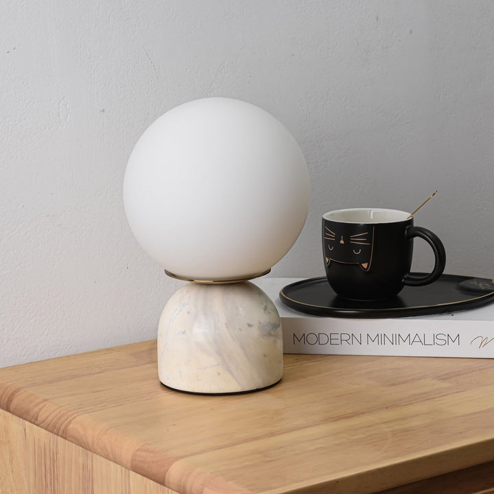 Marmor Orb Tischlampe | Karnz