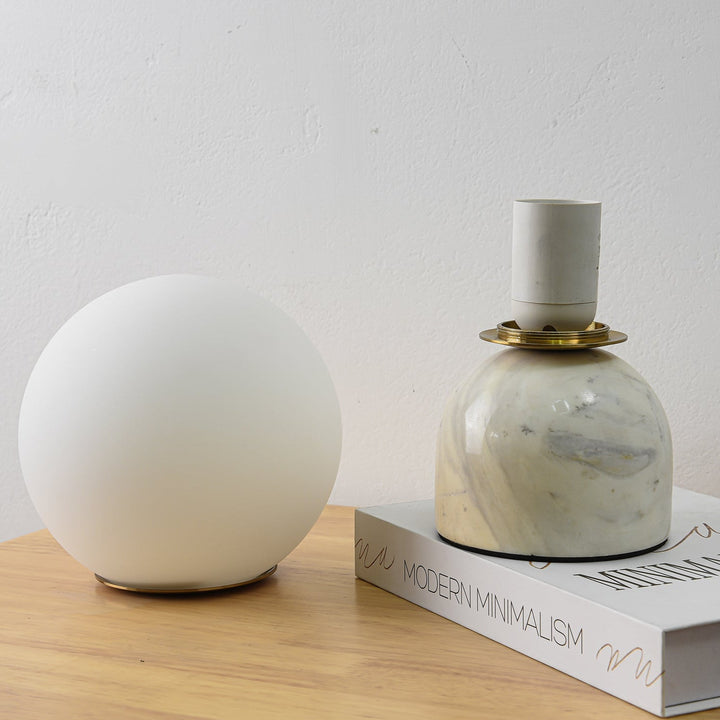 Marmor Orb Tischlampe | Karnz