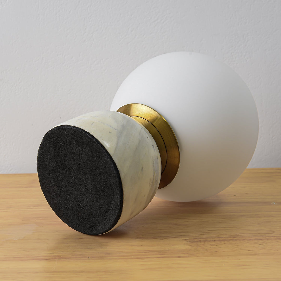 Marmor Orb Tischlampe | Karnz