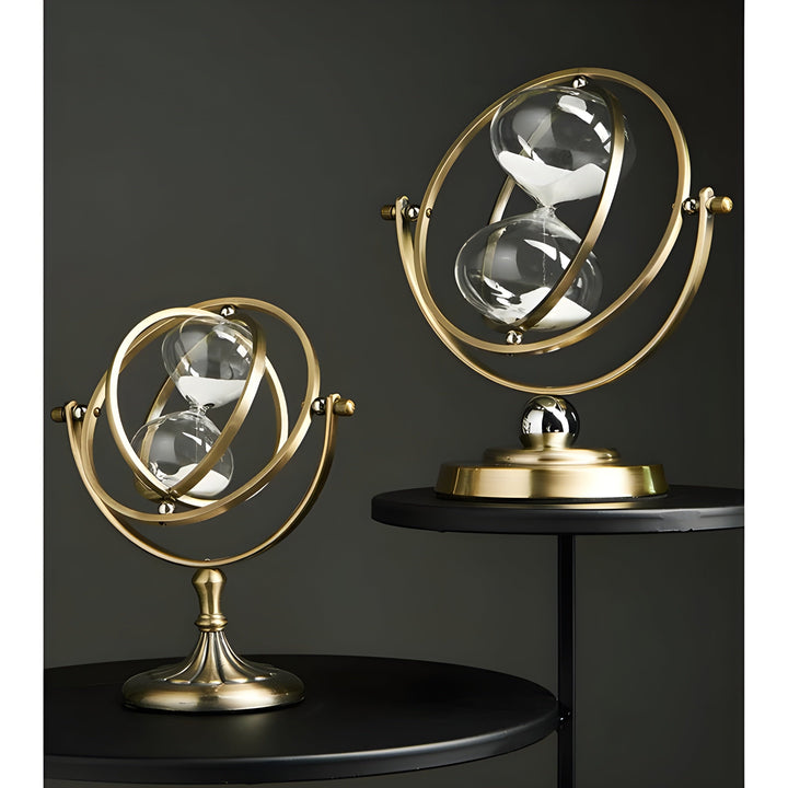 Elegante Sanduhr mit beruhigendem Sandfluss und Stil Karnz