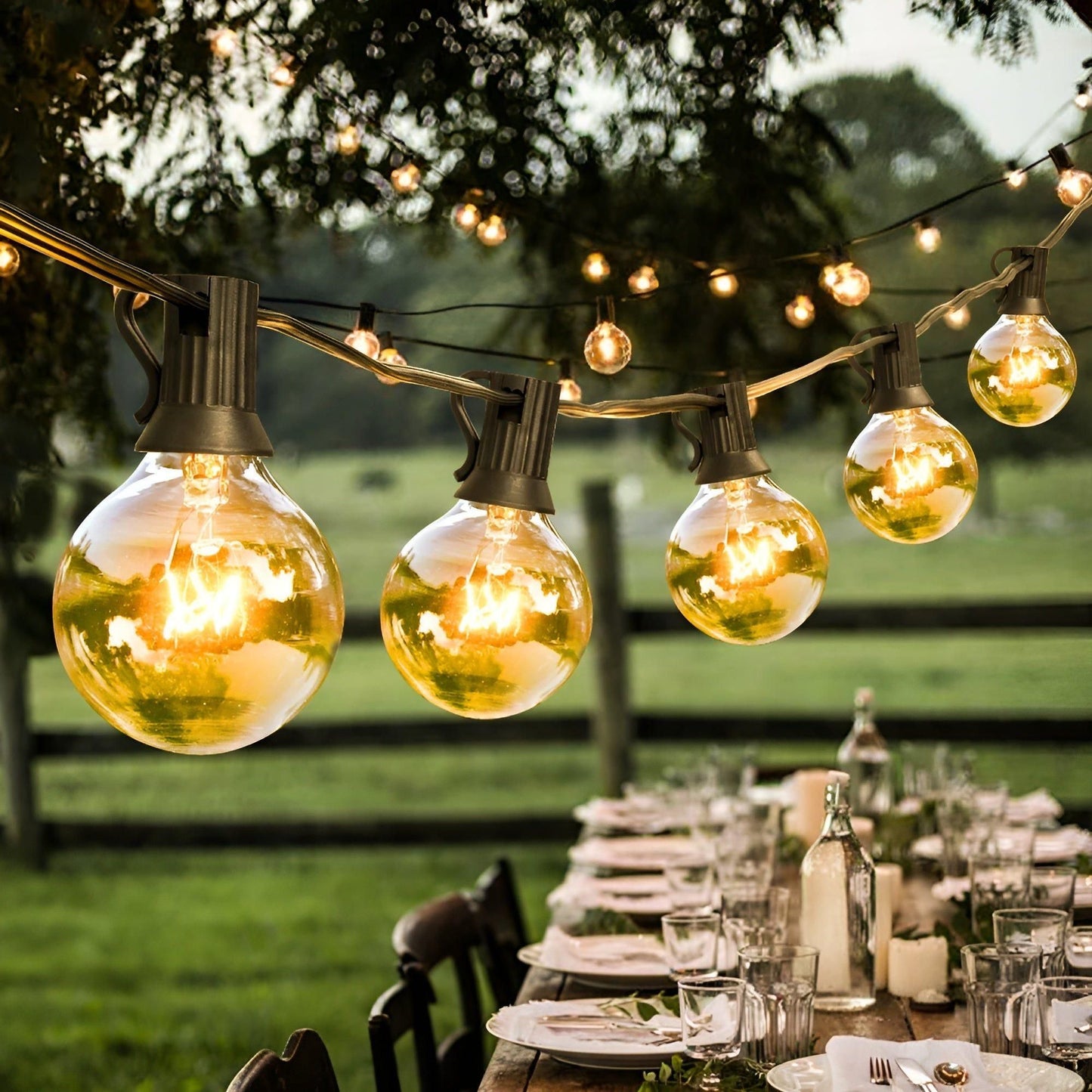 FairyFlicker Lichterketten – Luxuriöse Terrassenbeleuchtung mit wasserdichtem Schutz