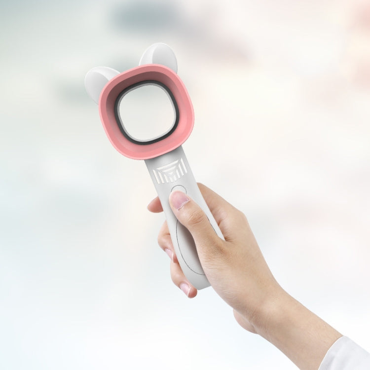 Cartoon Handheld Fan blattlos USB Mini Lade Desktop tragbarer Ventilator (Weiß) | Karnz
