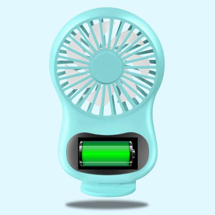 Multifunktionaler Clock Kleiner Ventilator Kreativer Desktop Mini USB Ventilator (Weiß) | Karnz